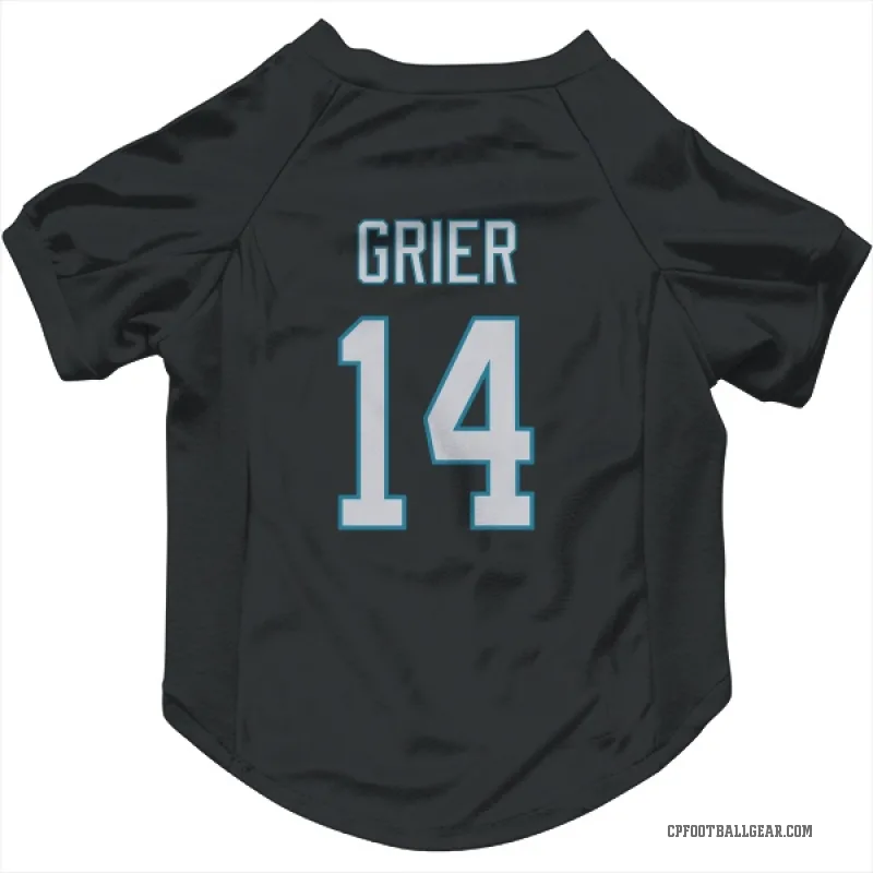 Will Grier  Black Carolina Panthers  Cat & Dog Pet Jersey