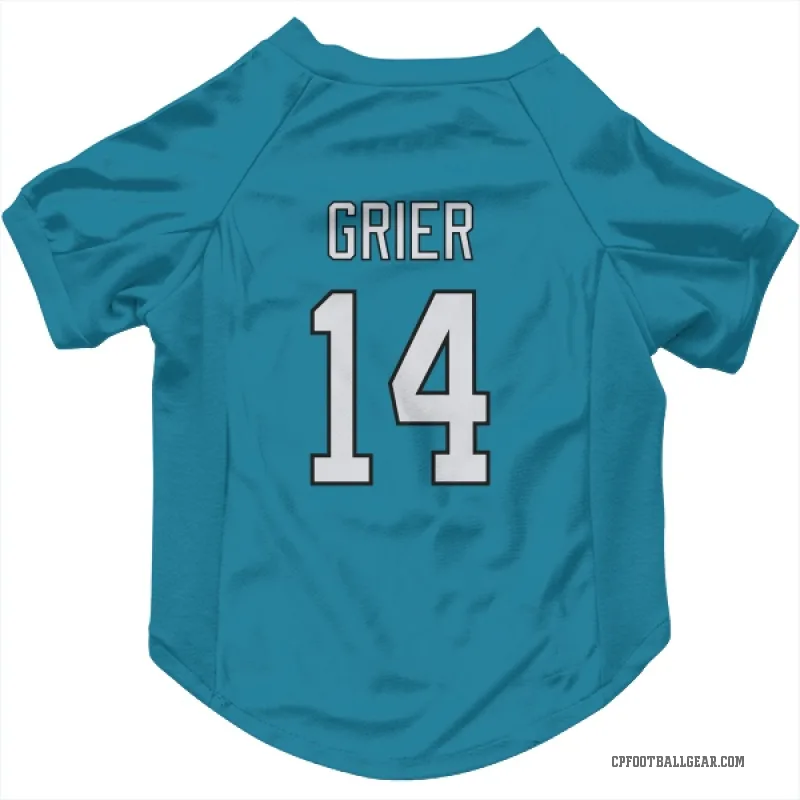 Will Grier  Blue Carolina Panthers  Cat & Dog Pet Jersey