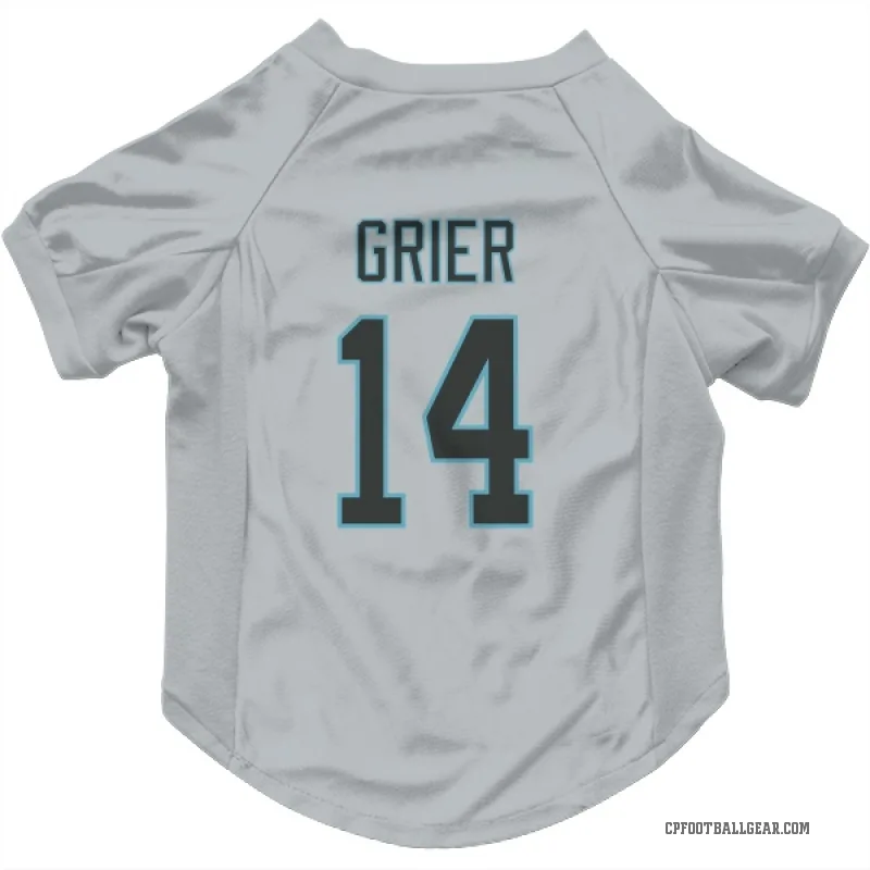 Will Grier  White Carolina Panthers  Cat & Dog Pet Jersey