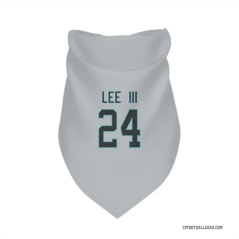 Will Lee III  Carolina Panthers   Silver Cat & Dog Pet Bandana