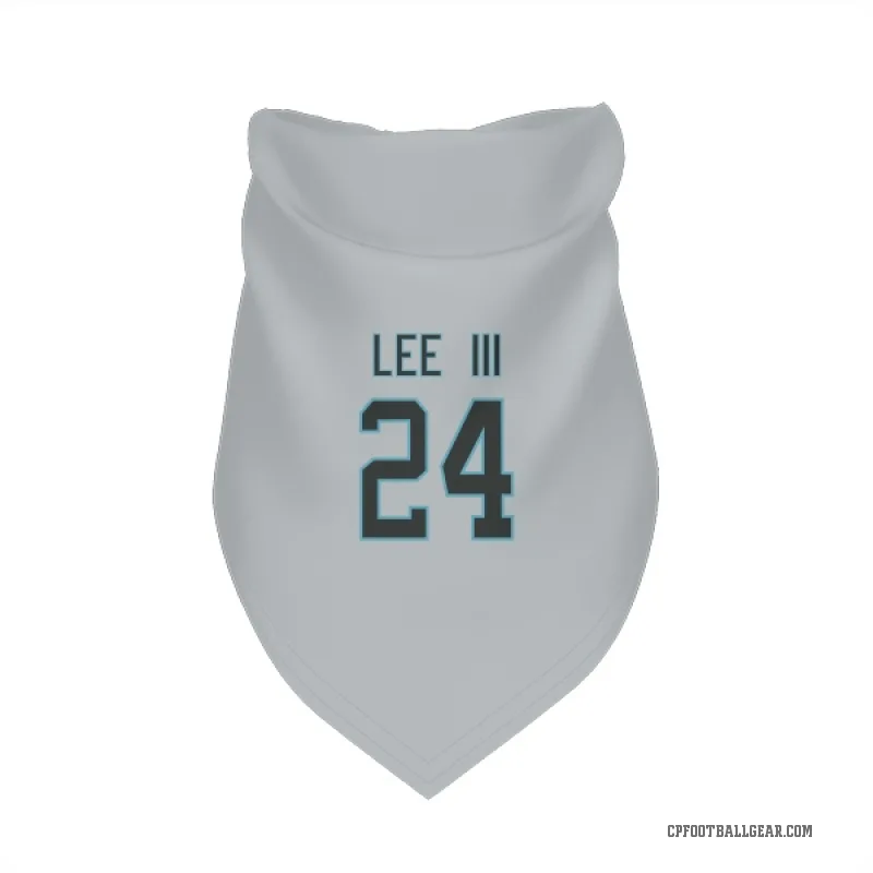 Will Lee III  White Carolina Panthers  Cat & Dog Pet Bandana