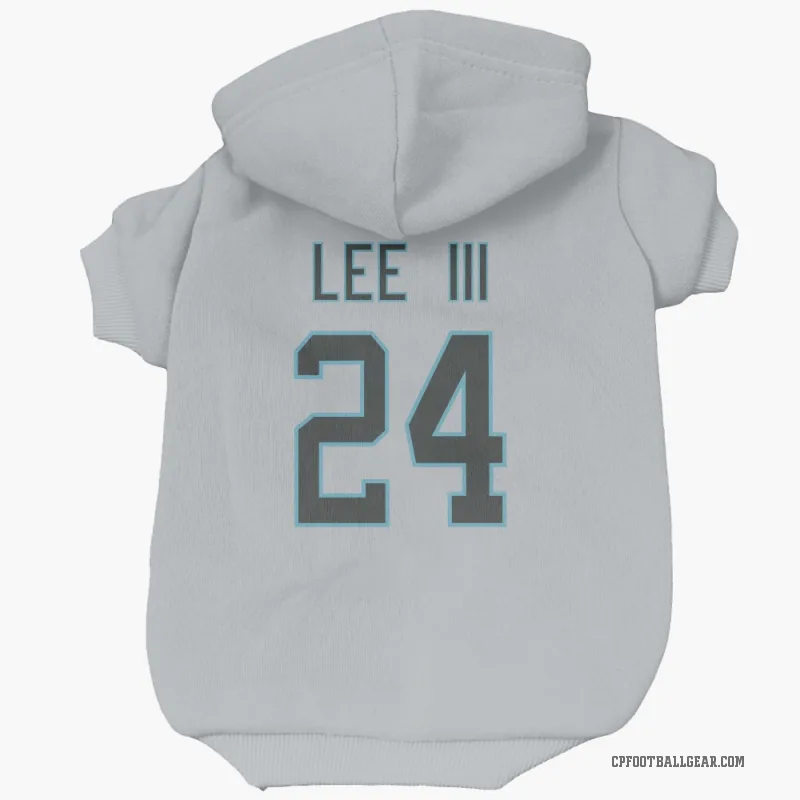 Will Lee III  White Carolina Panthers  Cat & Dog Pet Hoodie