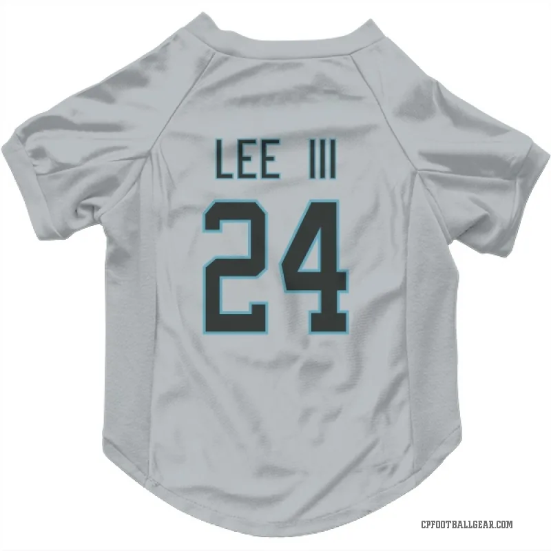 Will Lee III  White Carolina Panthers  Cat & Dog Pet Jersey