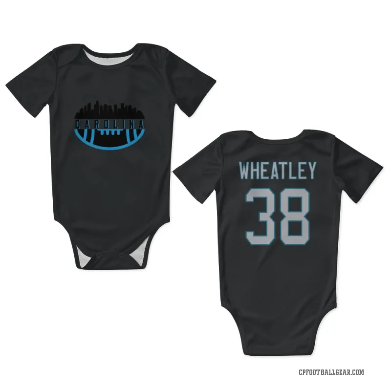 Zakee Wheatley  Black Carolina Panthers  Newborn & Infant Bodysuit