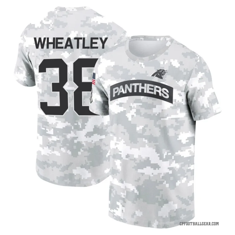 Zakee Wheatley Youth Camo Carolina Panthers Arctic 2024 Salute to Service Performance T-Shirt